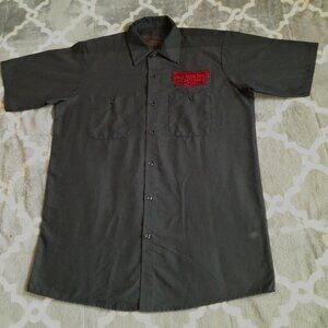 Hard Rock Hotel Men’s Black Las Vegas Dress Short Sleeve Shirt Size Large